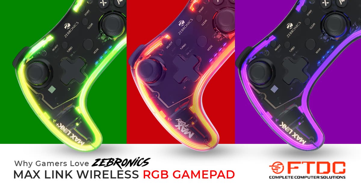 Why Gamers Love Zebronics MAX LINK Wireless RGB Gamepad